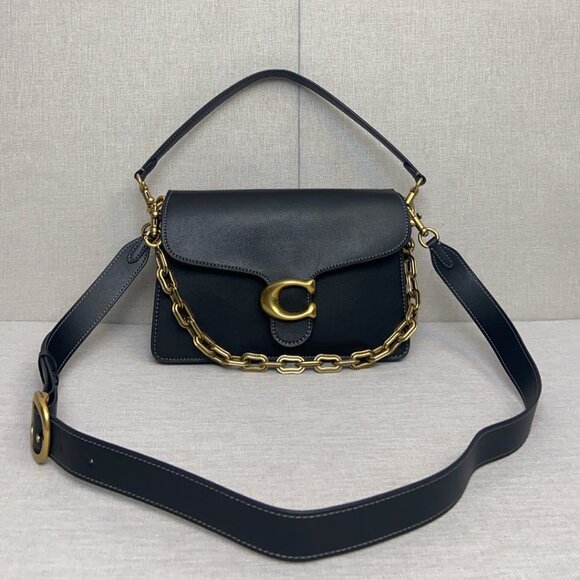 Coach Handbags - NEW Coach Chain Tabby Shoulder Bag 30 - Black with Gold Hardware